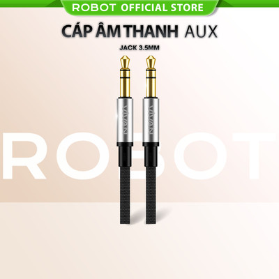 Dây Cáp AUX Âm Thanh Jack 3.5mm Dài 100cm Dùng Để Kết Nối Kết Nối Điện Thoại, Laptop, Máy Tính Bảng