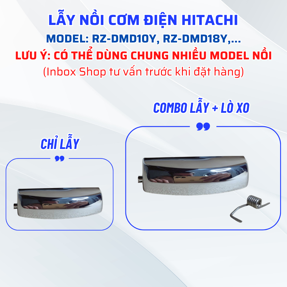 [Inbox Shop Trước Khi Mua Hàng] Lẫy Nồi Cơm Điện HITACHI Model RZ-DMD10Y, RZ-DMD18Y,... Có Thể Dùng 