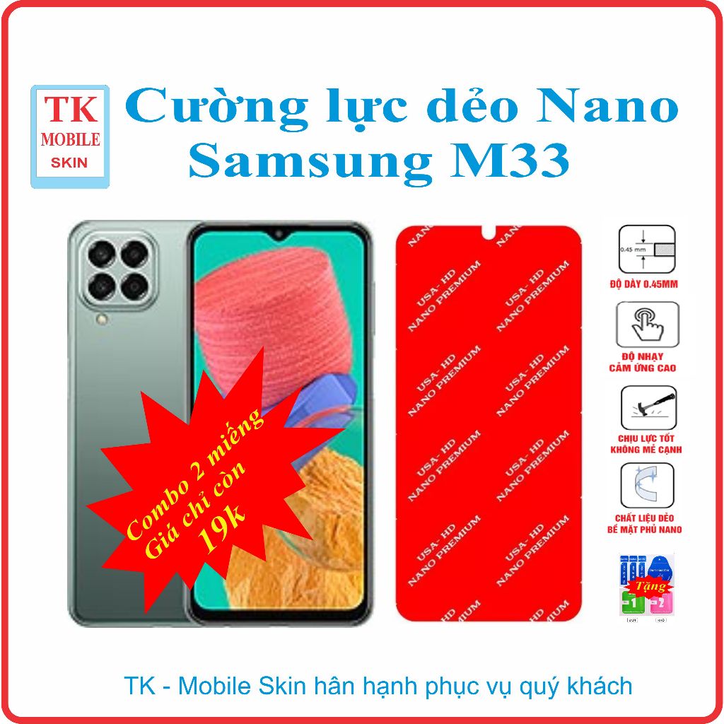 Cường lực dẻo bảo vệ màn hình điện thoại Samsung M33