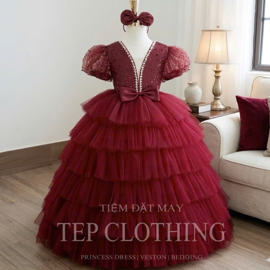 𝐆𝐄𝐌 𝐏𝐫𝐞 Đầm Công Chúa Thiết Kế Form Dài Cho Bé By Tep Clothing