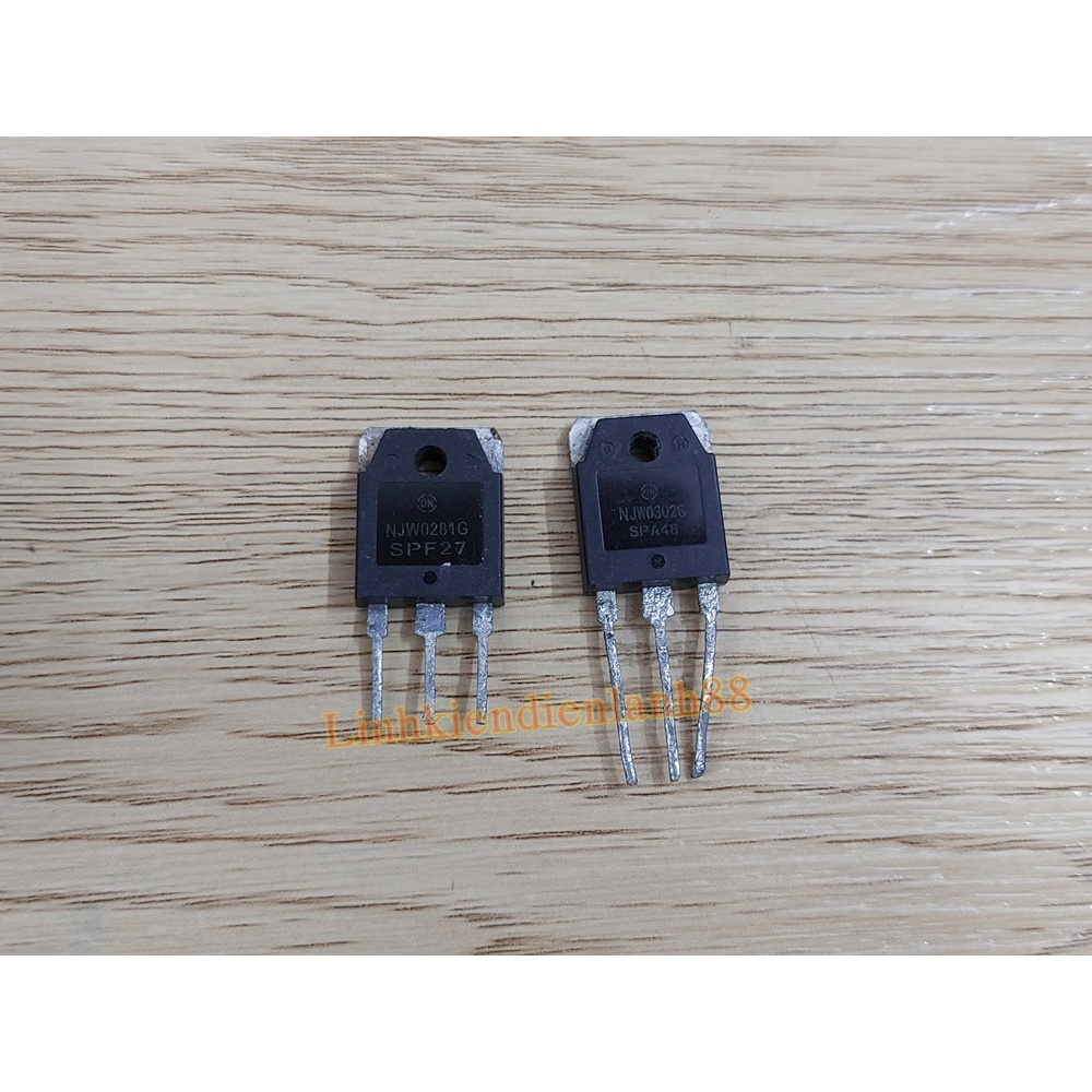 Cặp sò công xuất NJW 0302G+NJW 0281G tháo máy.