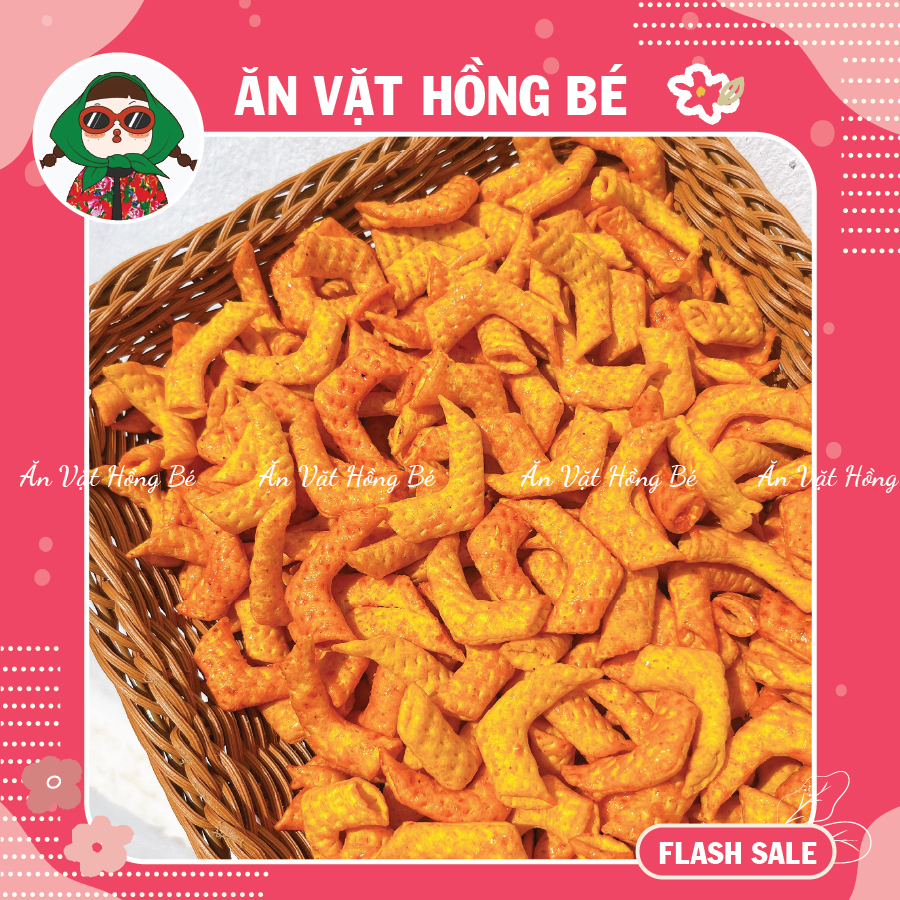 Snack Bim Bim Cánh Gà Đỏ Cay Ngọt Lắc Phô Mai, Bim Bim Cánh Gà Tuổi Thơ