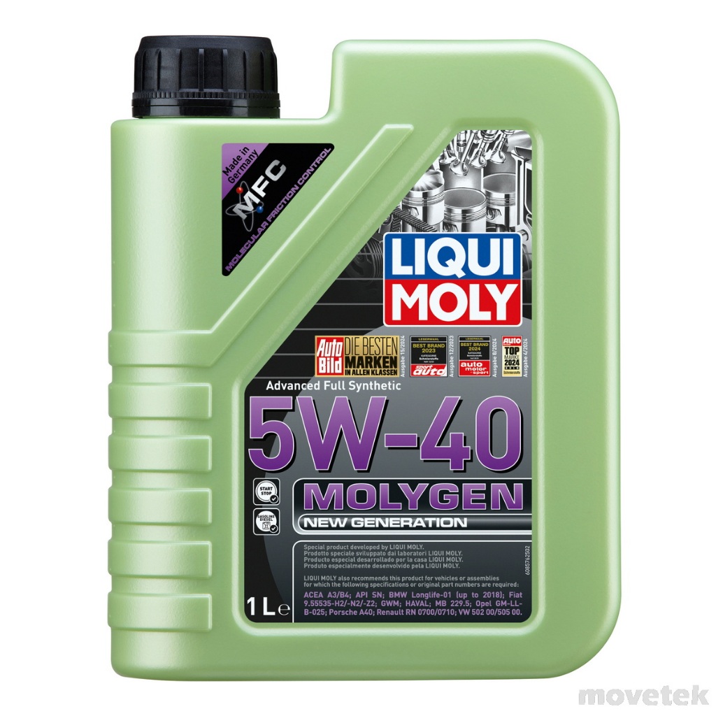 Dầu nhớt động cơ ô tô Liqui Moly 5w40 Molygen New Generation 8576 8578 Germany