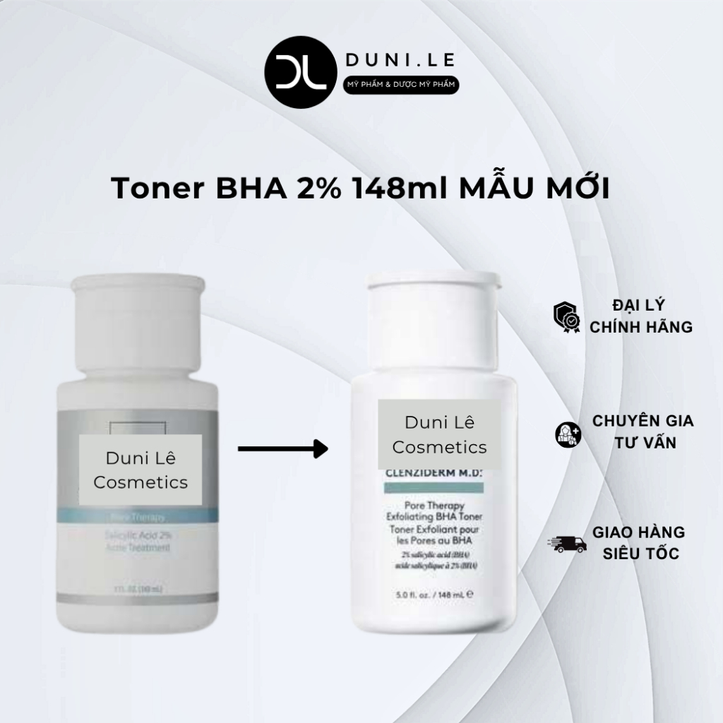 Toner Obagi BHA 2% tẩy tế bào chết, làm sạch da 148ml MẪU MỚI | Duni Le Cosmetic