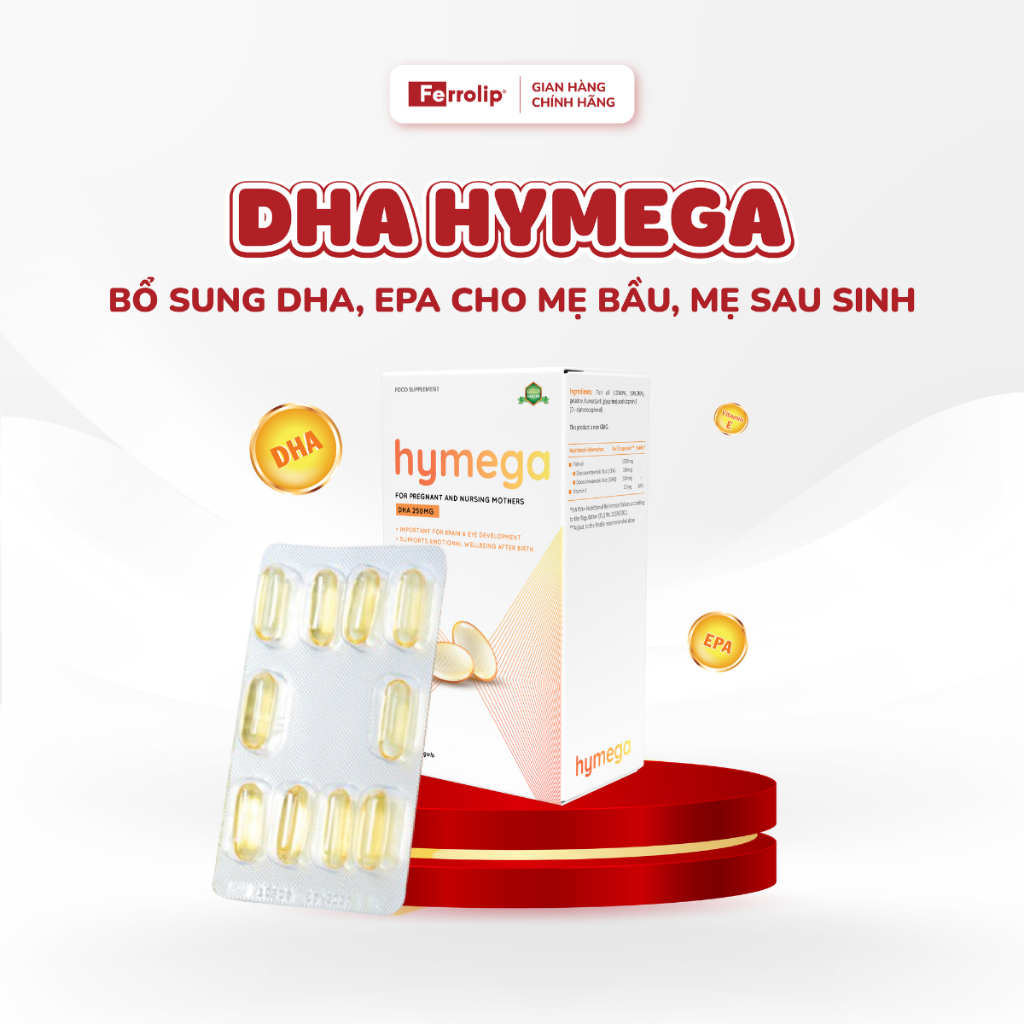DHA Hymega - Viên uống bổ sung DHA EPA cho mẹ bầu, mẹ sau sinh