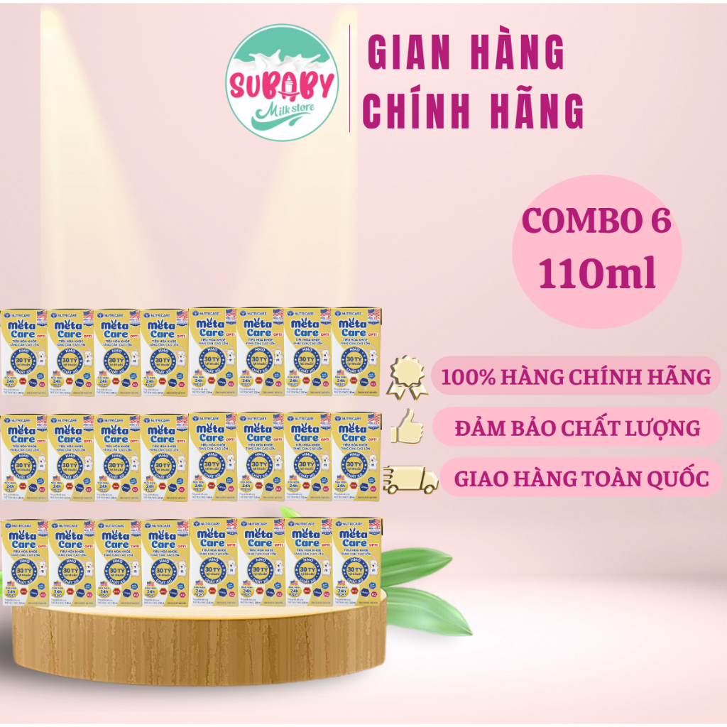Sữa dinh dưỡng pha sẵn Nutricare Metacare Opti 110ml/ 180ml