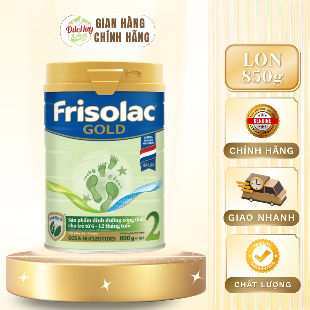 Sữa Bột Frisolac Gold 2 Lon 850g Dành Cho Bé Từ 6-12 Tháng
