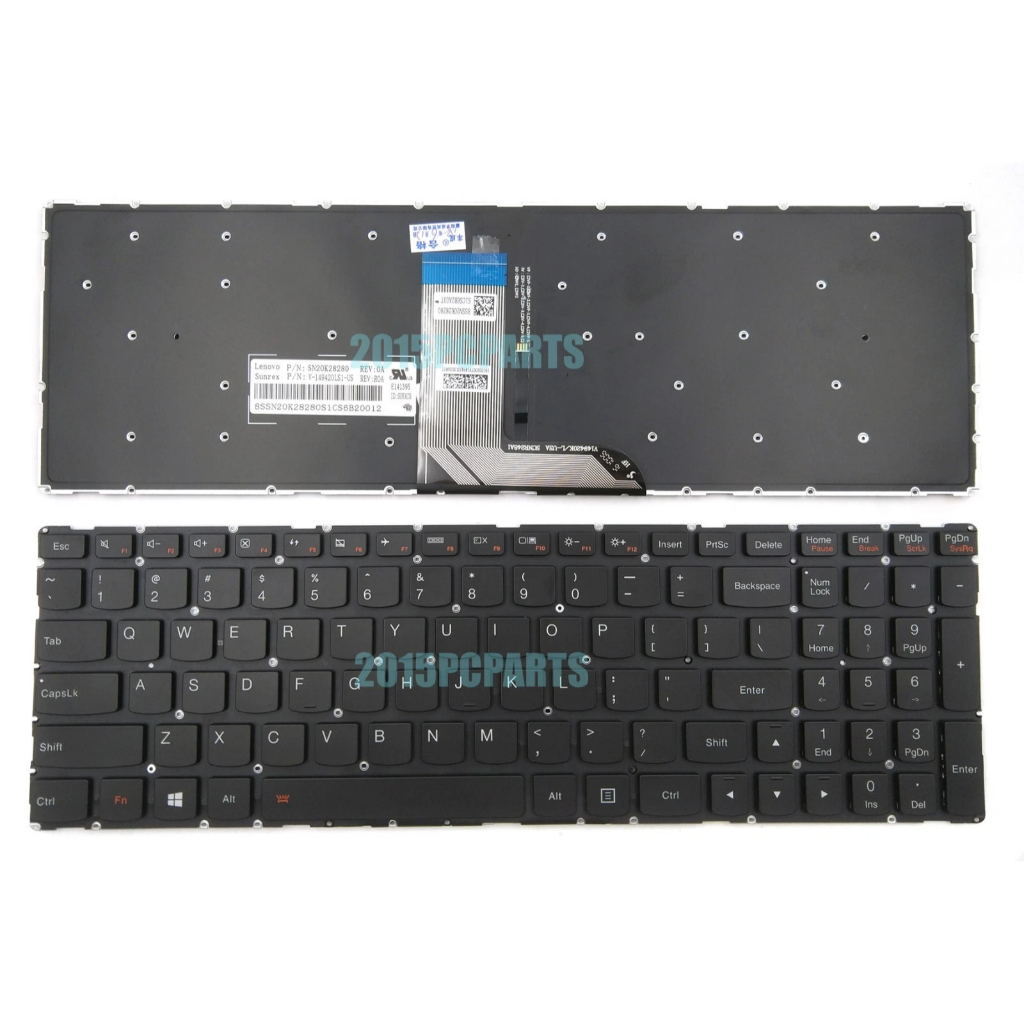 BÀN PHÍM Lenovo Flex 3-1570 Flex 3-1580 Edge 2-1580 Keyboard US Backlit