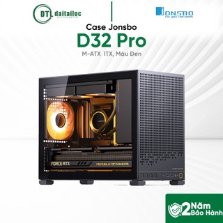 Case Jonsbo D32 Pro Không Fan M-ATX  ITX Màu Đen | Chính Hãng | Bảo Hành 24 Tháng