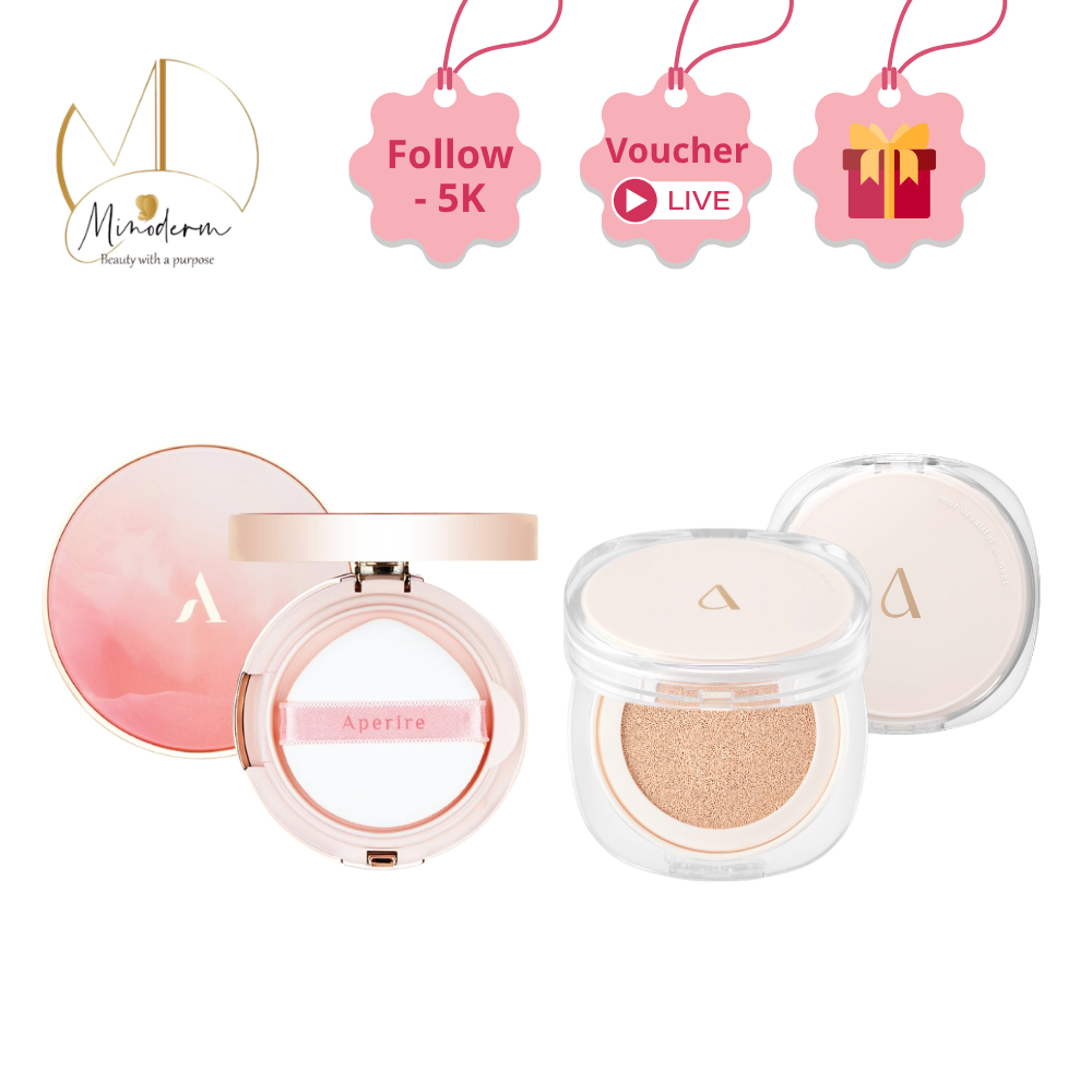 Cushion Aperire Day Dream Cover, Sheer Breeze SPF50+/PA++++ Phấn Nước Chống Nắng Che Phủ Hoàn Hảo