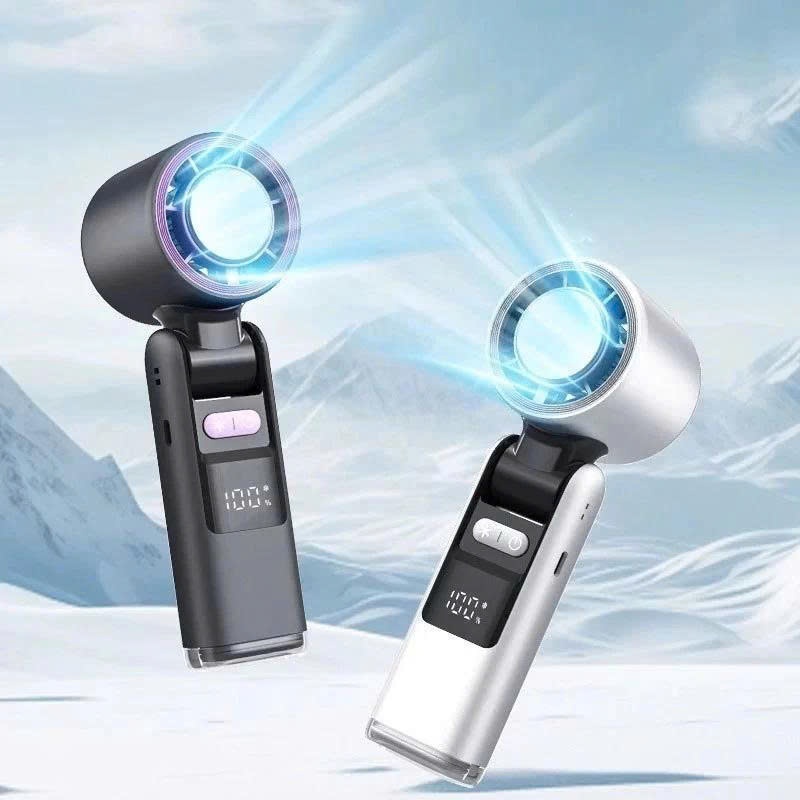 Quạt Cầm Tay Mini Sò Lạnh MEXI Dung Lượng 6000mAH Làm Mát Sò Lạnh 199 Tốc Độ Gió Gấp Gọn Tặng Kèm Dây Đeo | BigBuy360 - bigbuy360.vn