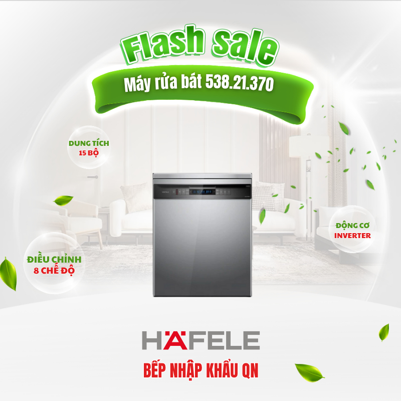 Máy Rửa Bát Hafele HDW-F6051S 538.21.370 Độc Lập Cao Cấp Diệt Khuẩn UV