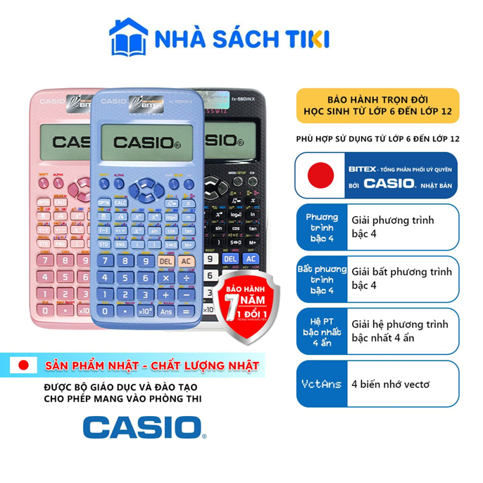 Máy Tính Khoa Học Casio FX-580VN X - Bitex