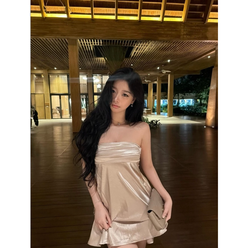 𝐕𝐍𝟗𝟔 Váy lụa Tô Châu “ 𝐋𝐔̣𝐀 𝐎̂́𝐍𝐆 𝐓𝐇𝐀̆́𝐓 𝐍𝐎̛ “  sang chảnh tiểu thư by CarrotShop ( 𝐌𝟕 𝐌𝐀𝐍𝐆 Đ𝐂 𝐒𝐈𝐙𝐄 𝐒 => 𝐋 ) | BigBuy360 - bigbuy360.vn