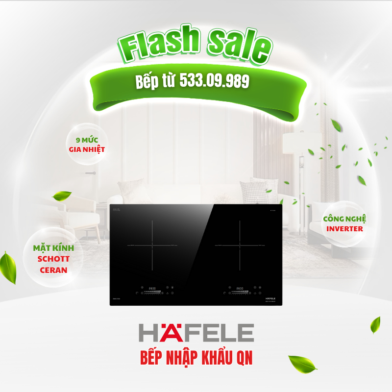 Bếp Từ Hafele HC-I7326B 533.09.989 2 Vùng Nấu Kính Schott Ceran Cao Cấp