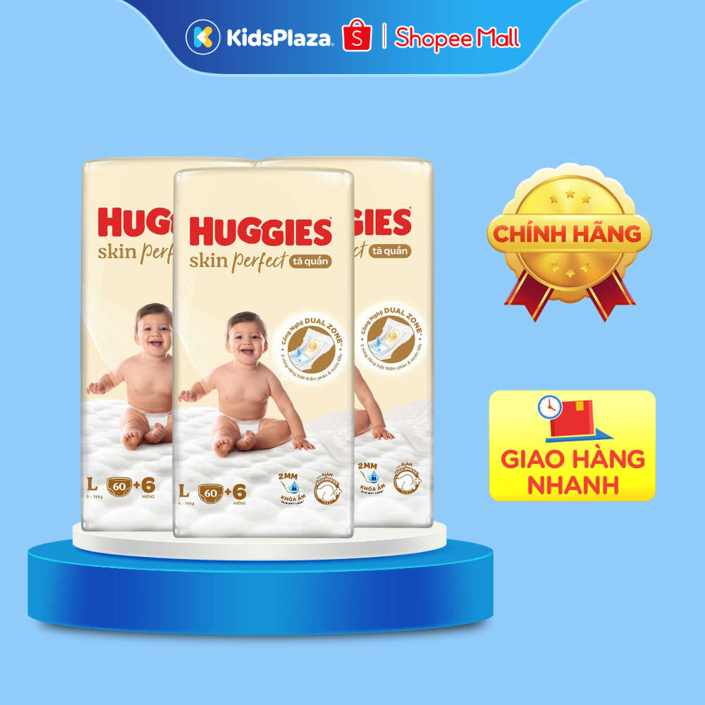 [THÙNG] - Bỉm quần Huggies Skin Perfect đầy đủ size cho bé - Chính Hãng - KidsPlaza