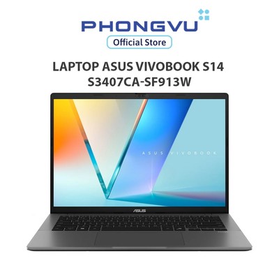 Laptop Asus Vivobook S14 S3407CA-SF913W (Ultra 5-225H/ 16GB/ 512GB/ Win 11 Home) - Bảo hành 24 tháng