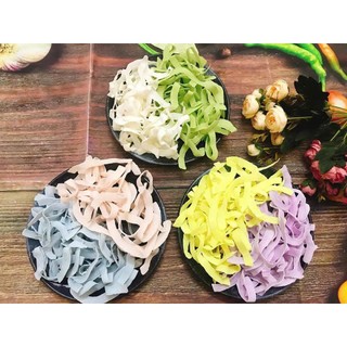Túi zip hình giỏ mây set 5 chiếc