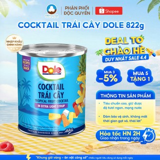 Cocktail Trái Cây Nhiệt Đới Đóng Lon Dole 836g Nhập Khẩu Chính Hãng Cho Pha Chế Đồ Uống Mùa Hè