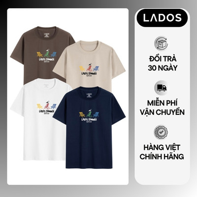 Áo Thun In LADOS SUMMER LADOS-9276 100% Cotton Mềm Mát, Thấm Hút Mồ Hôi, Form Regular Fit Tôn Dáng