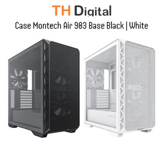 Case Montech Air 903 Base Black / White - Kèm 3 Fan 140mm PWM không ARGB - Hàng chính hãng