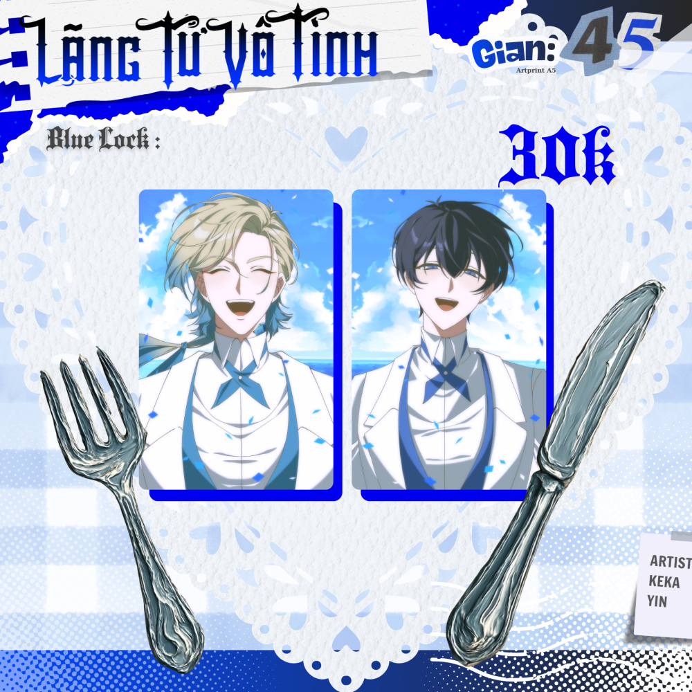 [SẴN]Set merch Kaiser x Isagi Blue Lock Ver Wedding