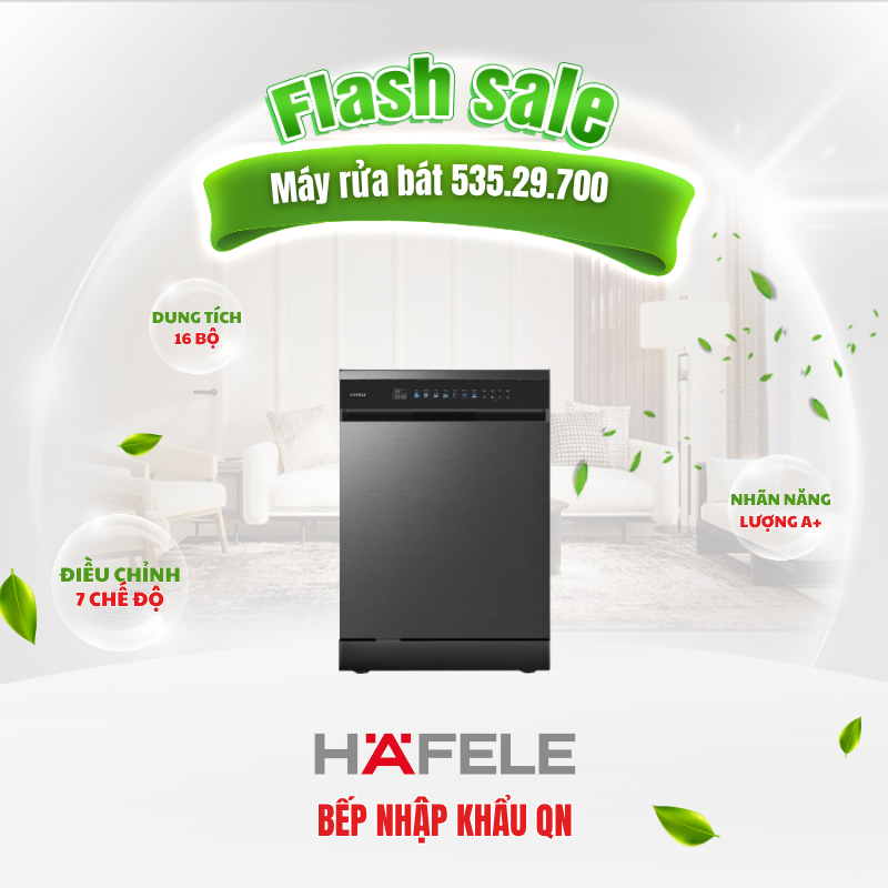 Máy Rửa Bát Hafele HDW-F6072B 535.29.700 16 Bộ Sấy Khí Nóng UV Cao Cấp