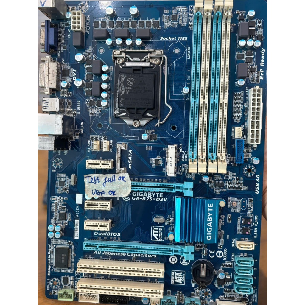 MAIN GIGABYTE -B75-D3V 4 KHE RAM TẶNG FE (HỖ TRỢ MSATA)