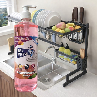 Nước rửa chén đậm đặc van nhấn Mr Fresh 800ml (Đào, Cam, Trà Xanh, Quế)