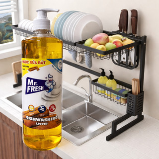 Nước rửa chén đậm đặc van nhấn Mr Fresh 800ml (Đào, Cam, Trà Xanh, Quế)