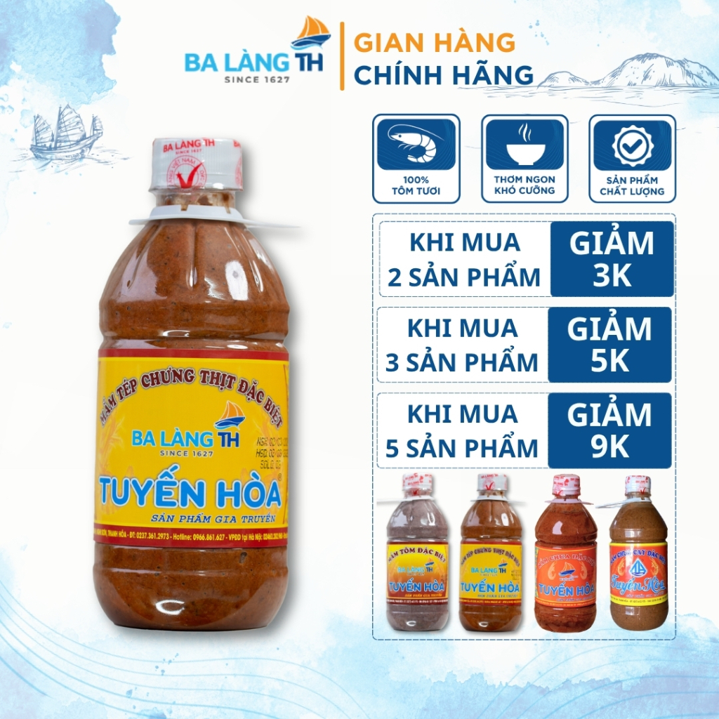 Mắm Tép Chưng Thịt Ba Làng TH 550gr