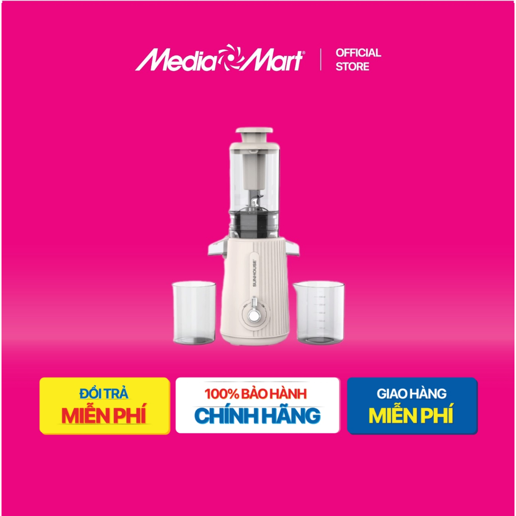 [ Mediamart Mall ] Máy ép chậm Sunhouse SHD5516 BH chính hãng,Ship 0đ