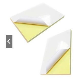 Xấp 100 tờ giấy decal A4 đế vàng
