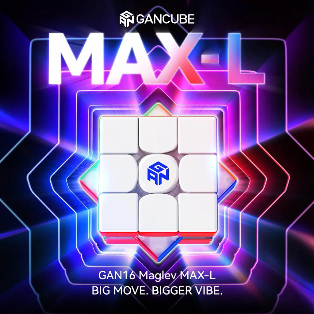 Rubik 3x3 Gan 16 Maglev MAX-L Cao cấp nam châm Magcore và Maglev chính hãng GANCUBE