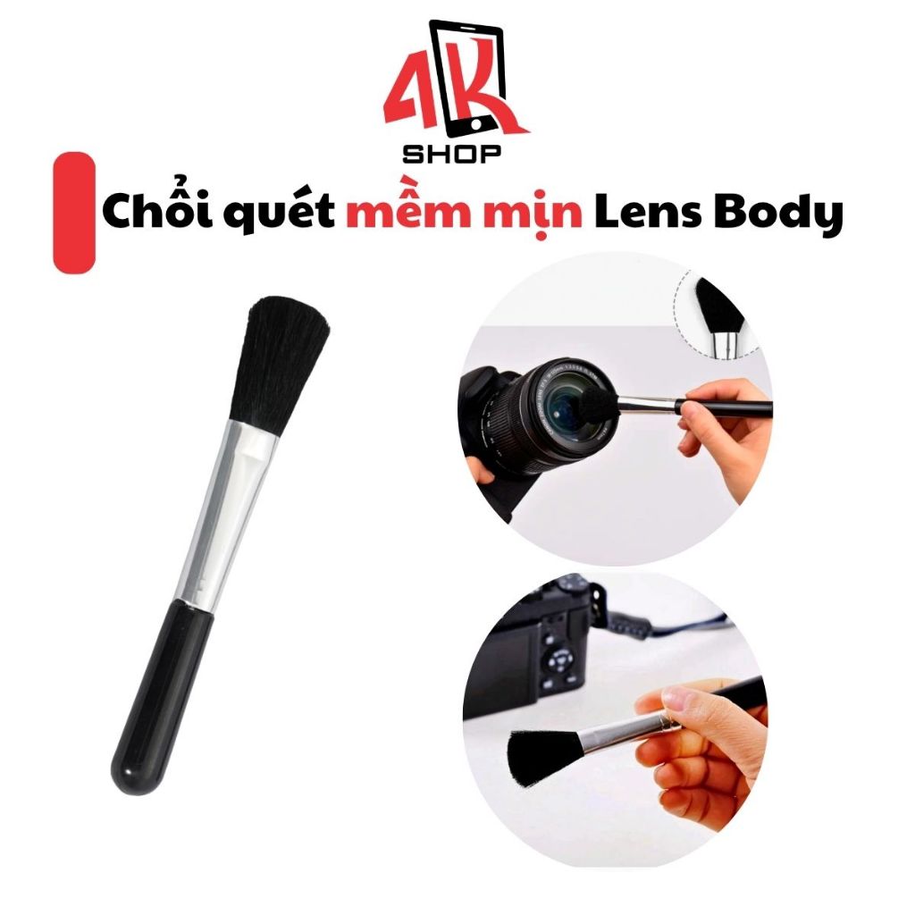 Chổi vệ sinh lens, body ống kính máy ảnh lông mềm
