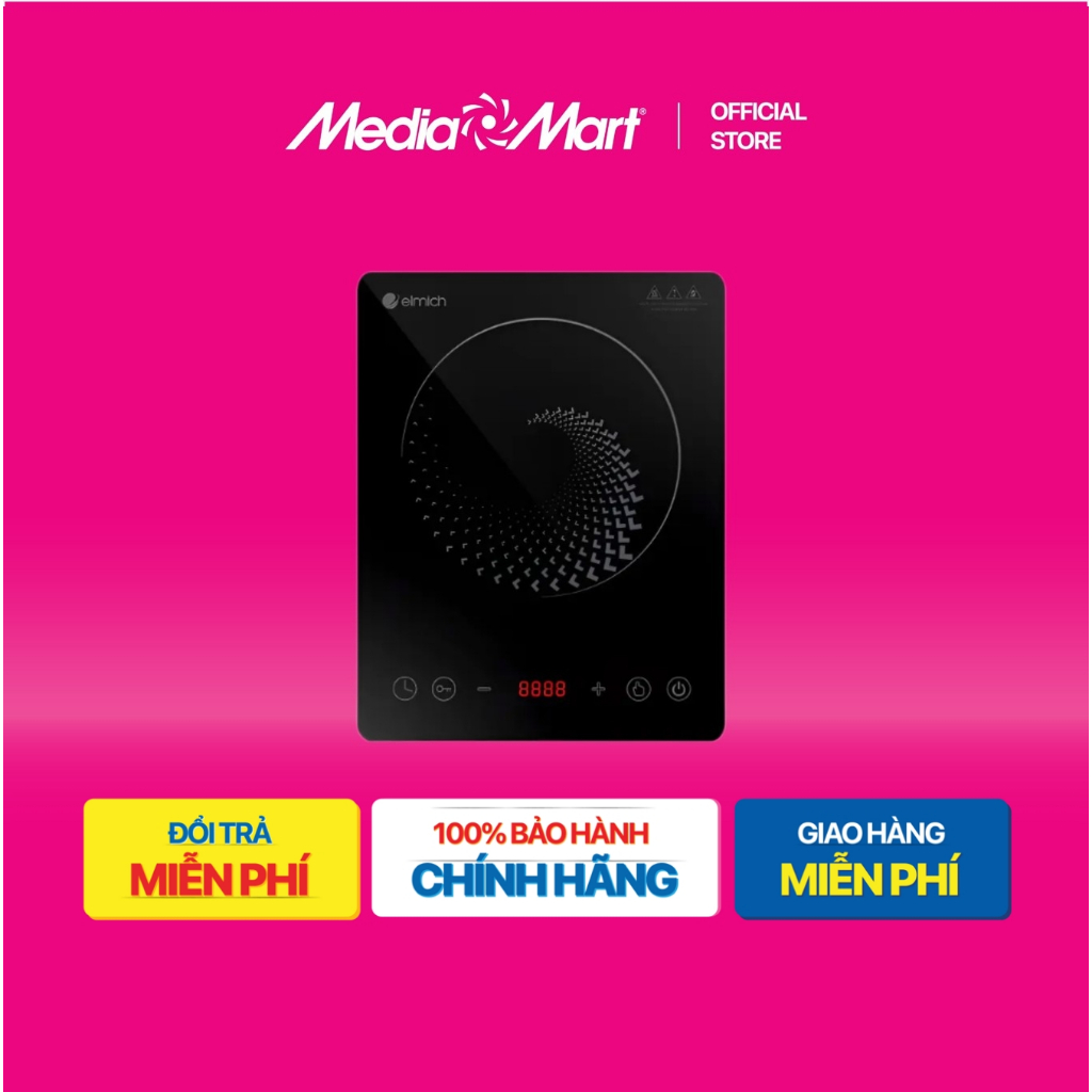 [ Mediamart Mall ] Bếp từ cảm ứng Elmich ICE-3874 BH chính hãng,Ship 0đ