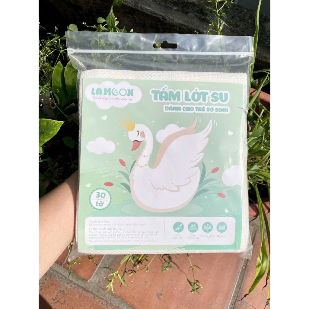LaMoon Lót phân su cho bé sơ sinh cao cấp 30 tờ