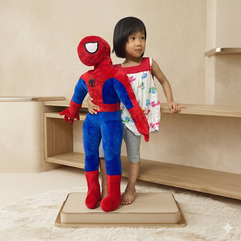 Gối Ôm Siêu Nhân Dài 85cm – Gối Bông Cho Bé Hình Anh Hùng Yêu Thích