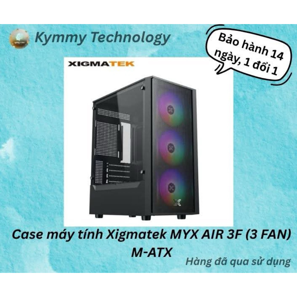 Case máy tính Xigmatek MYX AIR 3F (3 FAN) M-ATX