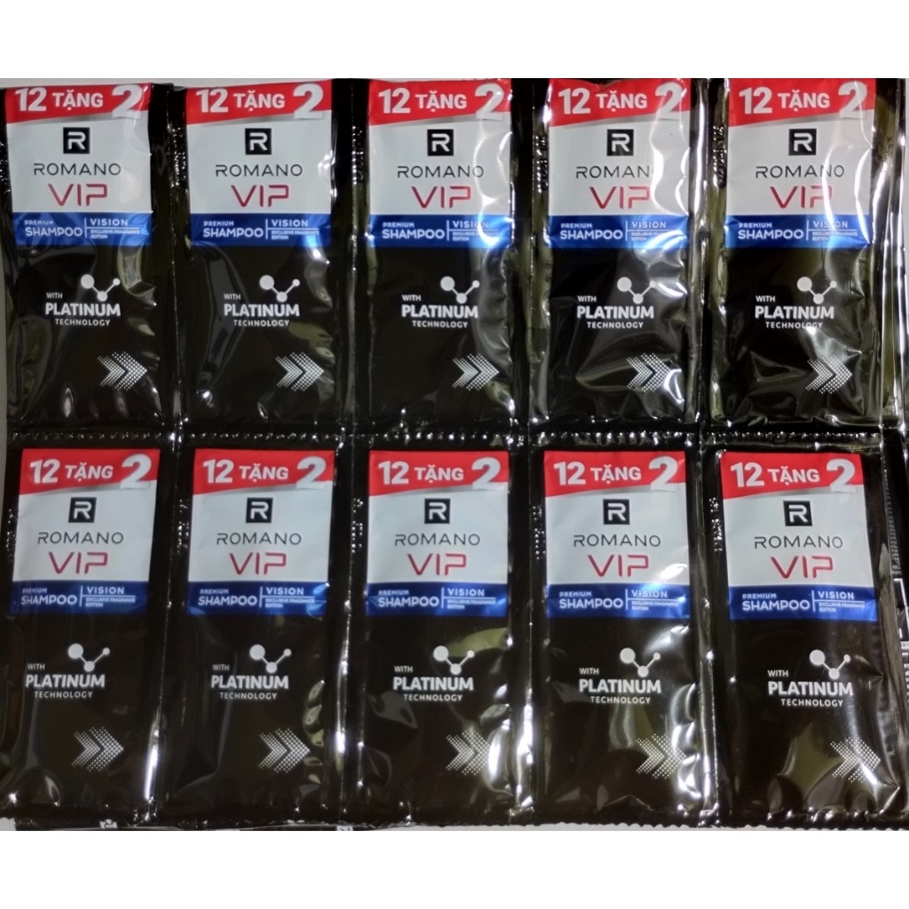 Combo 5 dây 14 gói - Dầu Gội Nước Hoa Cao Cấp Romano VIP Hương VISION