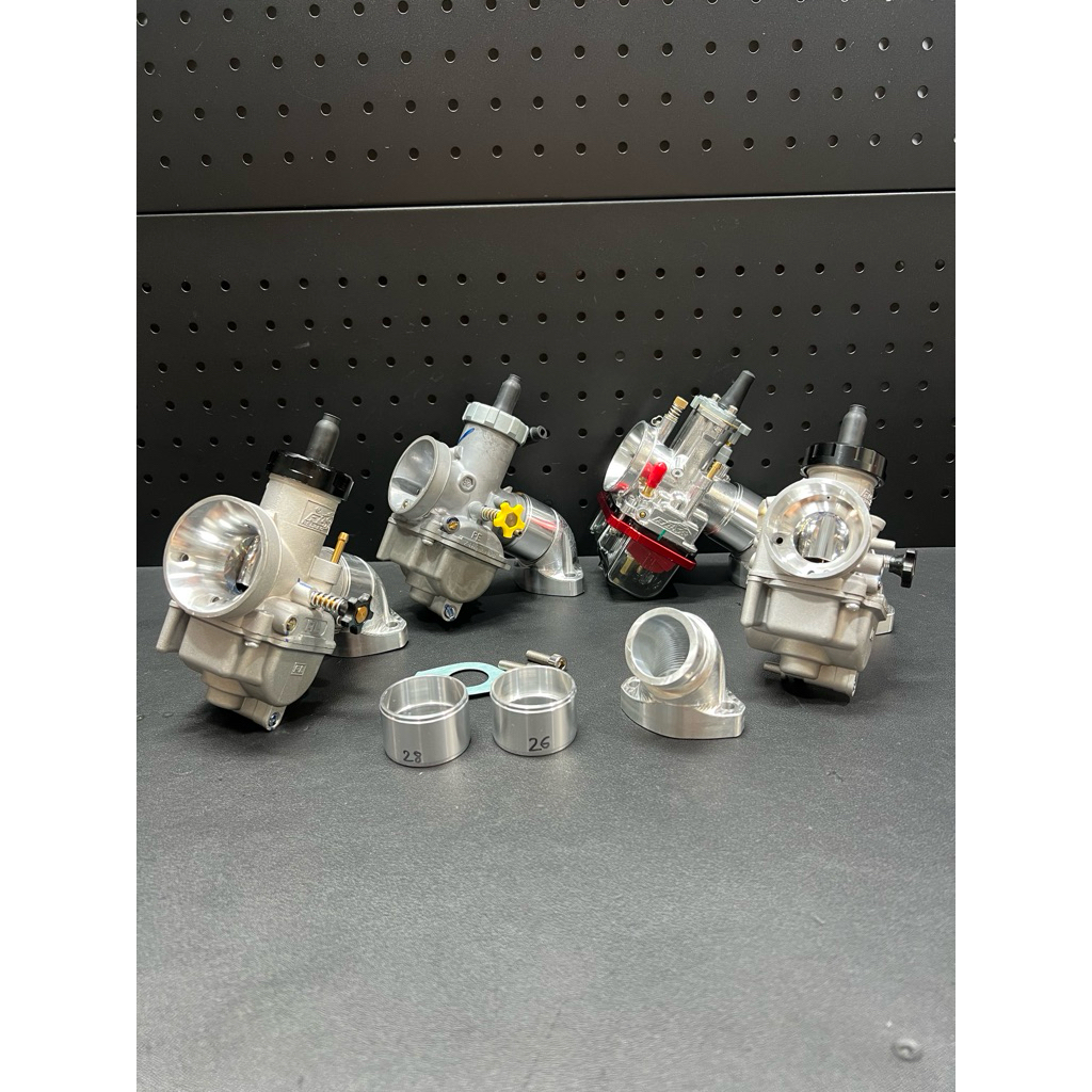 Co Xăng CNC Kèm Vai Tháp CNC Hệ Máy Xăng Cơ Sử Dụng Bình Xăng PWK - PE Size 26-28-30 Phụ Tùng Phụ Ki