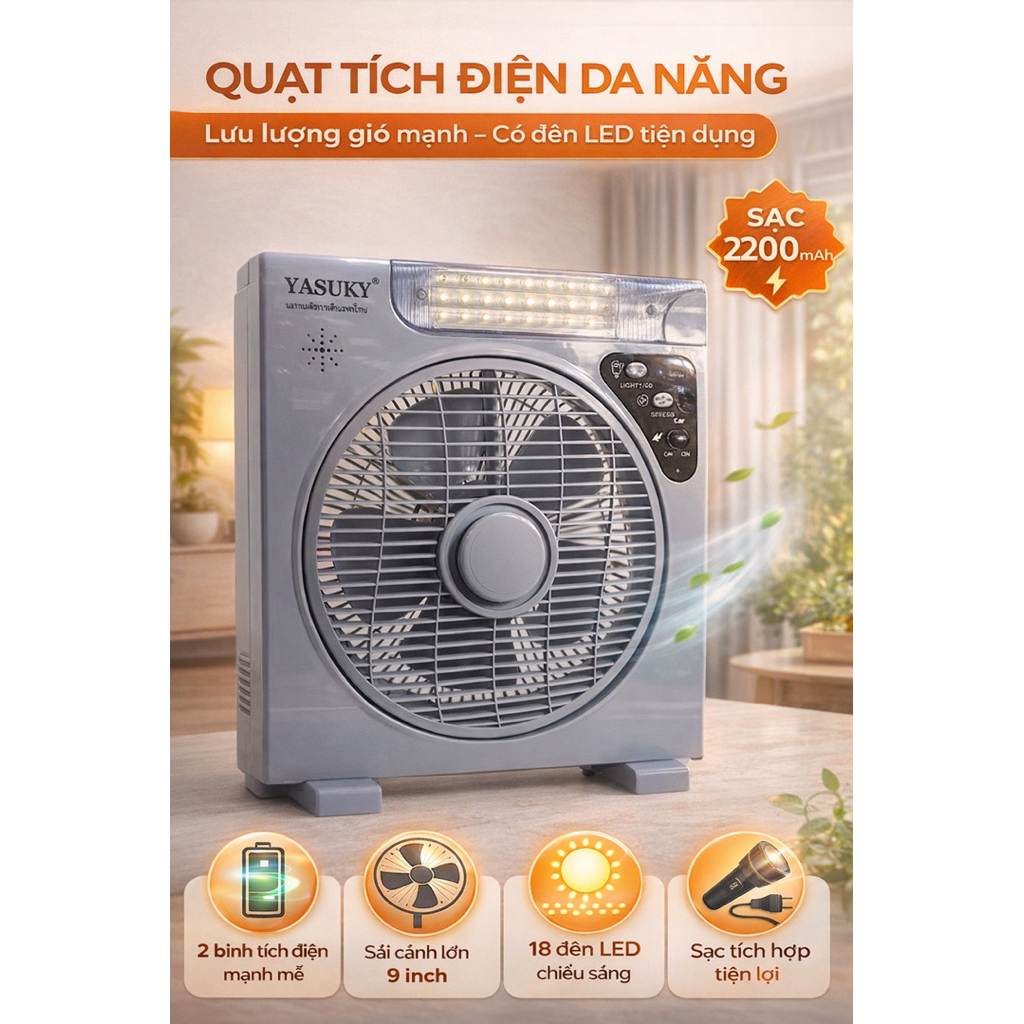 Quạt tích điện Yasuky YK-544