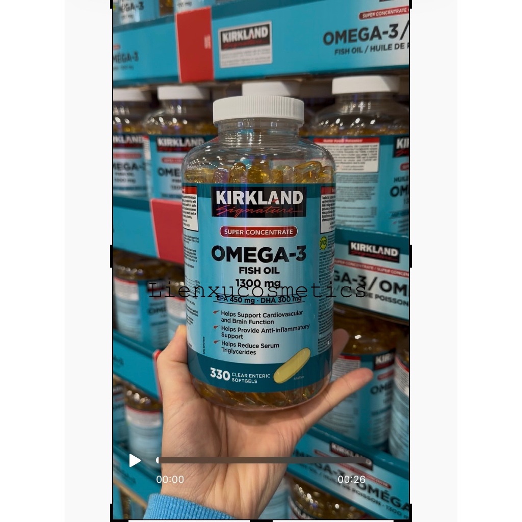 Viên dầu cá Omega 3 KIRKLAND&WEBBER NATURALS; hsd 2027