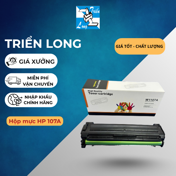 Hộp mực máy in HP 107A 107 107W CÓ CHÍP dùng cho máy in HP Máy in HP 107w/ 135w  W1107A /137fnw