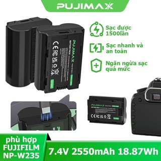 Pin Fujifilm NP-W235 2550mAh Type-C Sạc Trực Tiếp Không Báo Lỗi Tặng Cáp Cho X-T4 X-T5 GFX100S