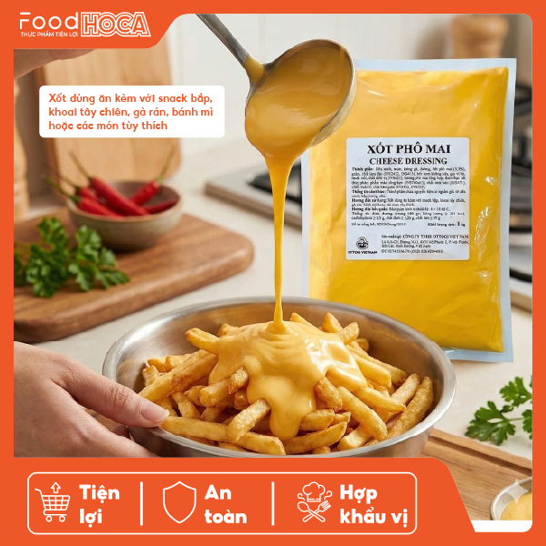 [GIAO HÀNG TOÀN QUỐC] Sốt Phô Mai Ottogi Gói 1kg - Nước Xốt Chấm Đồ Chiên Thả Lẩu Ngon