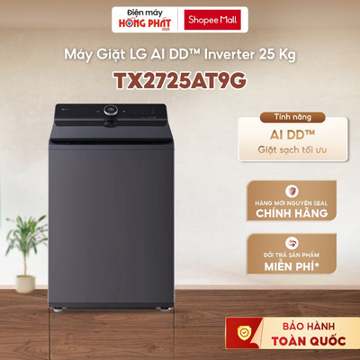 [Phí Lắp đặt 0Đ HCM] TX2725AT9G | T2522AX7G | T2519SX5G | T2516DX5G | T2315DX5G Máy Giặt LG AI DD™ Inverter