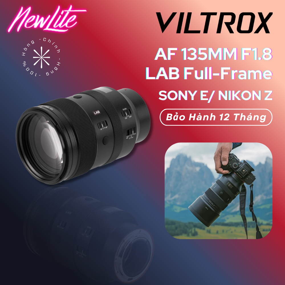 VILTROX AF 135MM F1.8 LAB Full-Frame For Sony E / Nikon Z Mount | Hành Chính Hãng