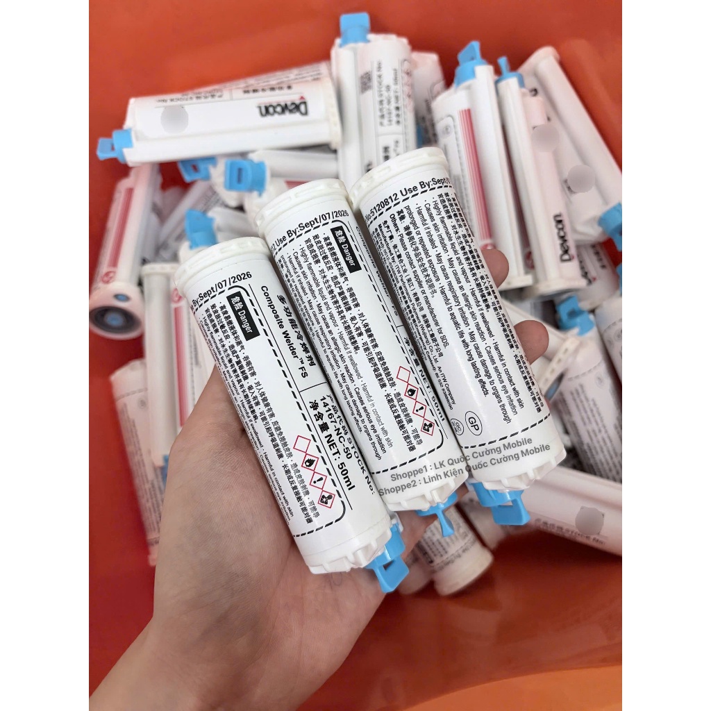 Keo 2 thành phần Devcon tỉ lệ 1:10 date mới