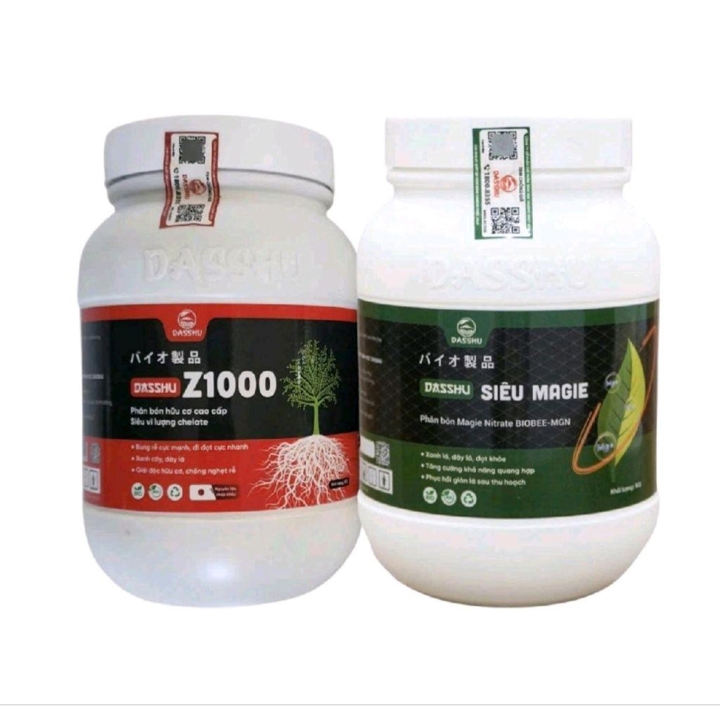 Phân bón Dasshu Z1000+Magie  siêu kích rễ, đi đọt nhanh, xanh cây dầy lá.